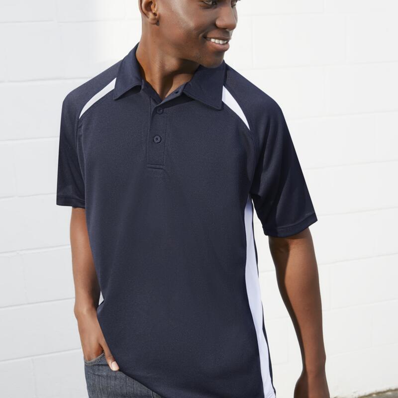 Mens Splice Short Sleeve Polo Thumbnail